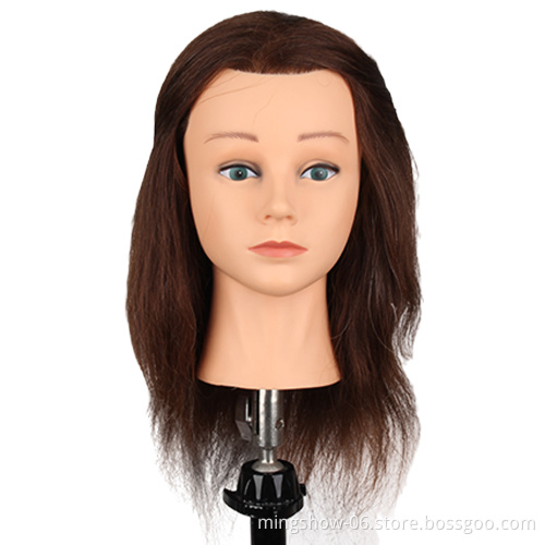 Wholesale top quality famela american training mannequin head with indian human hair